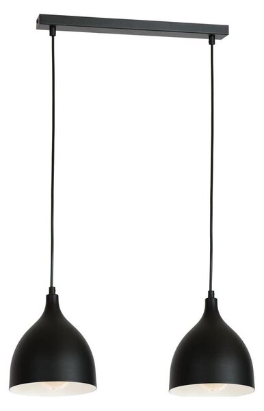 Lustr na lanku NOAK 2xE27/15W/230V černá