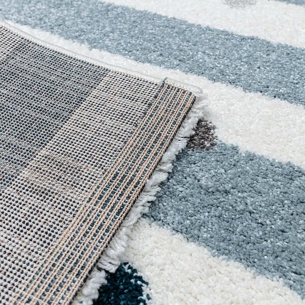 Koberec Stripes and Dots blue 160x230cm
