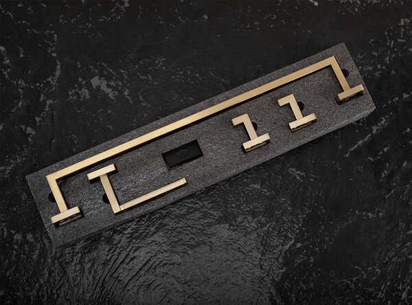 Sada koupelnových doplňků Rio Brush Gold 4 díly