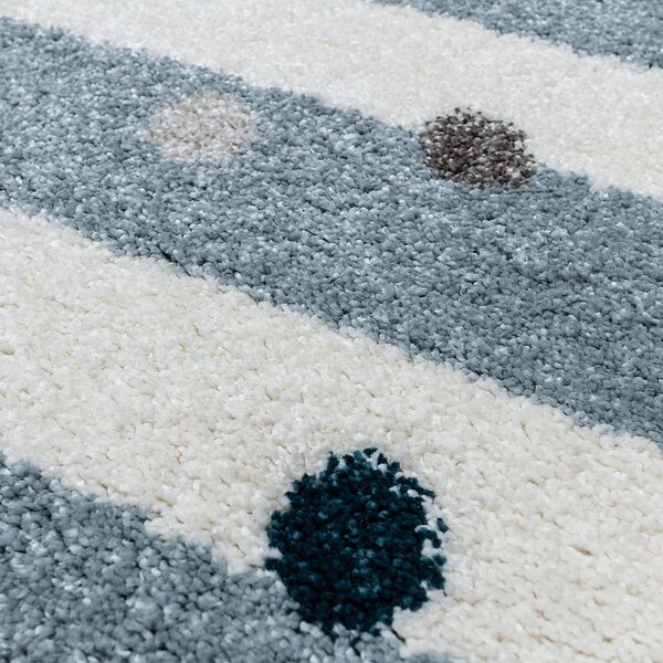 Koberec Stripes and Dots blue 160x230cm