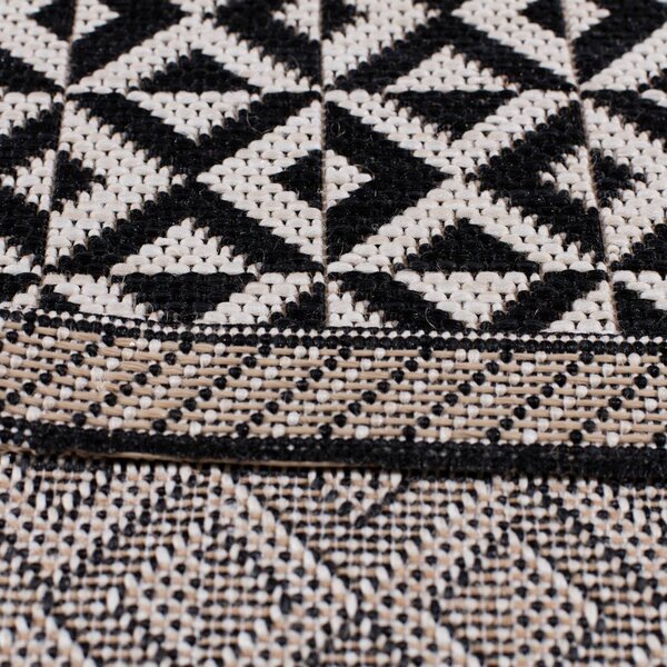 Koberec Modern Geometric black/beige 120x170cm