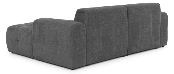 Tmavě šedá rohová pohovka (pravý roh/s lenoškou) Melva – Ropez