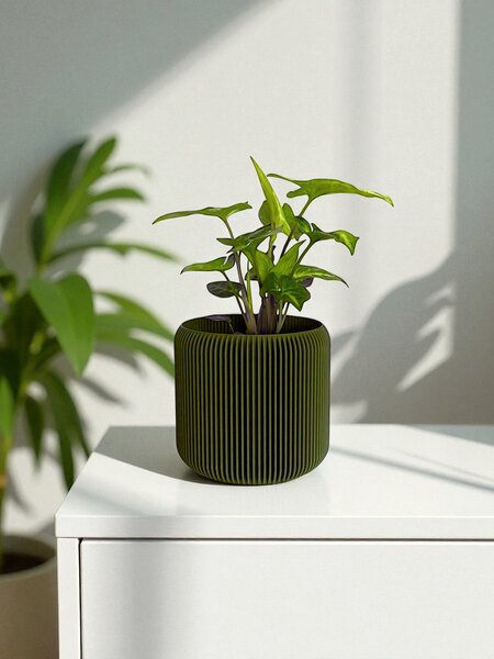 Plantbee Květináč Umbert 12cm mechová zelená