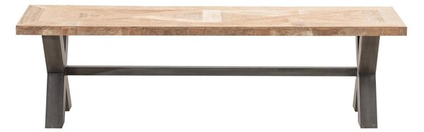 Lavice Mosca 160x40x46 black&natural