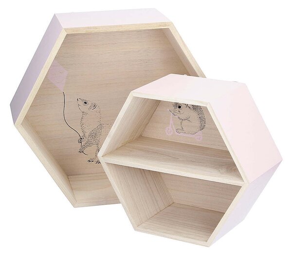 Polička Box pink 26 cm