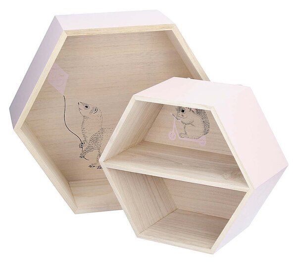 Polička Box pink 36cm