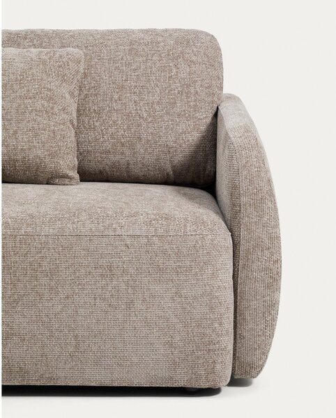 Taupe žinylková rozkládací pohovka 218 cm Laira – Kave Home