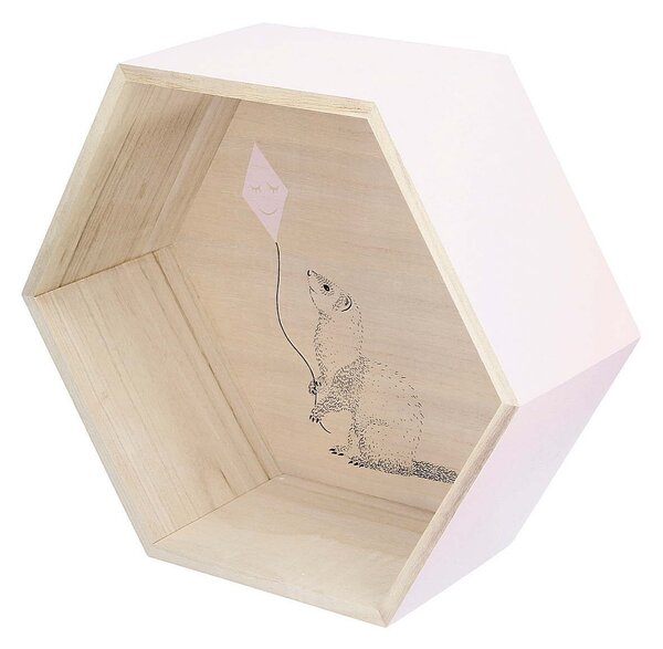 Polička Box pink 36cm