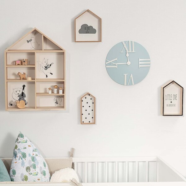 Hodiny Retro light blue