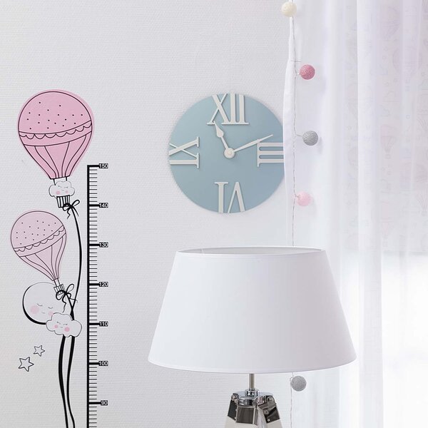 Hodiny Retro light blue