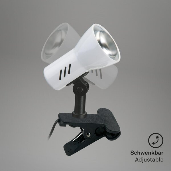 Lampa Briloner na klipu - E14, v.115 mm Barva: Šedá-titanová