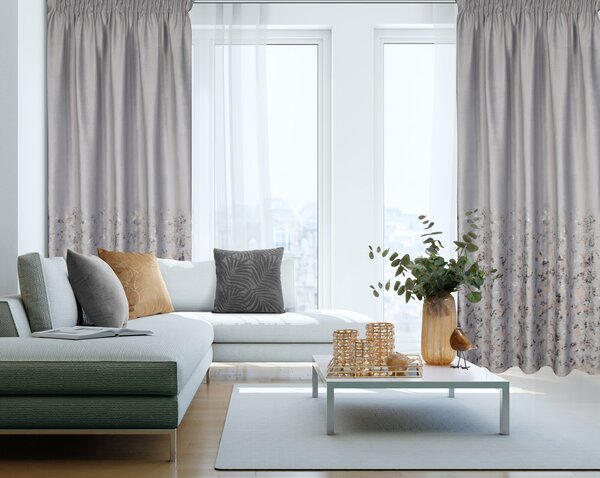 ZATEMŇOVACÍ ZÁVĚS NA PÁSCE MARIELA 140X270 CM VZOROVANÁ