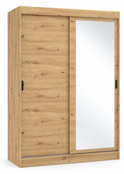 Šatní skříň Icedo se zrcadlem, dub artisan