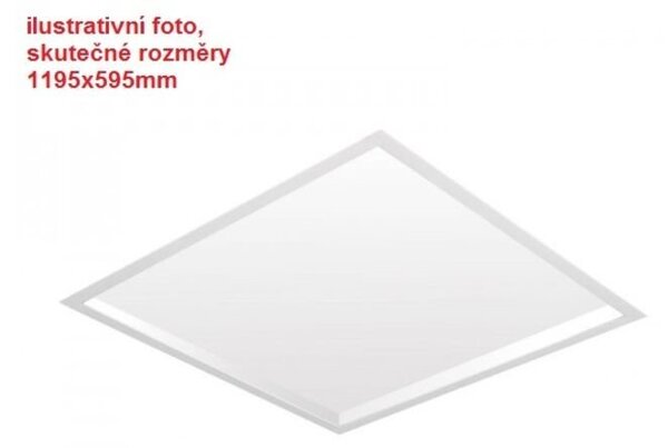KHL K50505.W.OP.3K LED panel ELITE bílý LED 72W 3000K 1195x595mm opál hranaté - KOHL-Lighting