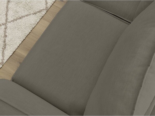 Taupe pohovka na každodenní spaní/rozkládací 216 cm Archimede – Bobochic Paris