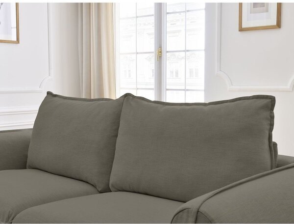 Taupe pohovka na každodenní spaní/rozkládací 216 cm Archimede – Bobochic Paris