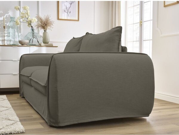 Taupe pohovka na každodenní spaní/rozkládací 216 cm Archimede – Bobochic Paris
