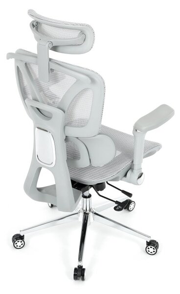 Kancelářská ergonomická židle PORTE II — síťovina, šedá
