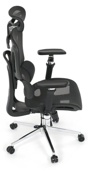Kancelářská ergonomická židle PORTE II — síťovina, černá