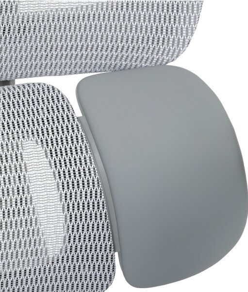 Kancelářská ergonomická židle PORTE II — síťovina, šedá