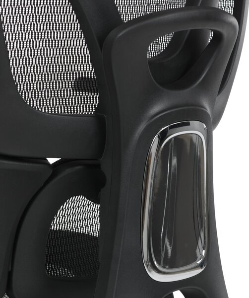 Kancelářská ergonomická židle PORTE II — síťovina, černá