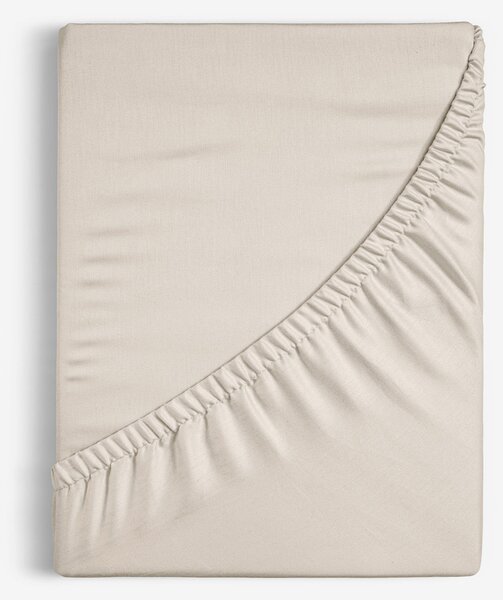 Goldea bavlněné napínací prostěradlo - latte 80 x 200 cm
