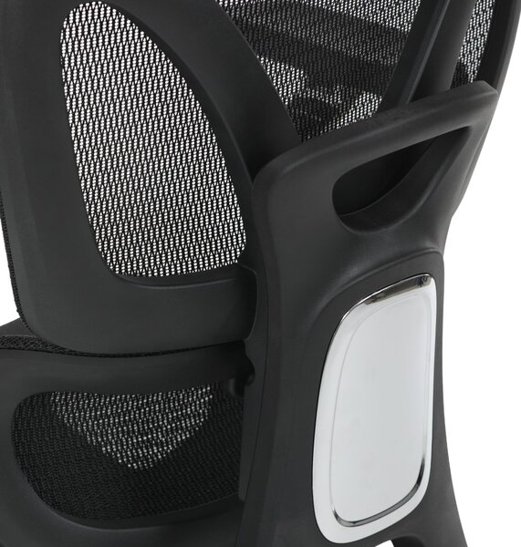 Kancelářská ergonomická židle PORTE — síťovina, černá
