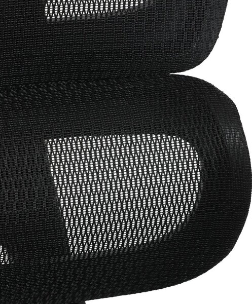 Kancelářská ergonomická židle PORTE — síťovina, černá