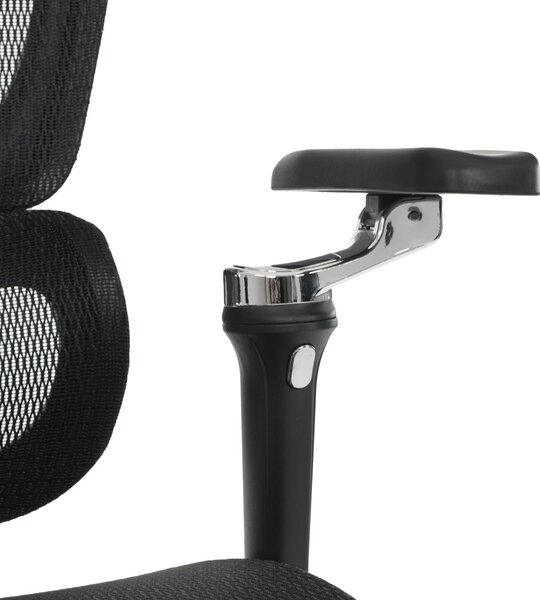 Kancelářská ergonomická židle PORTE — síťovina, černá