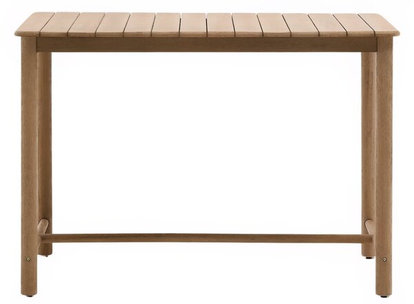Kave Home Dřevěný zahradní barový stůl Sori 138 x 78 cm