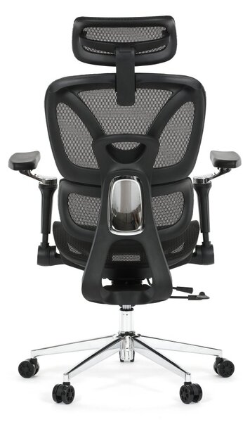 Kancelářská ergonomická židle PORTE — síťovina, černá