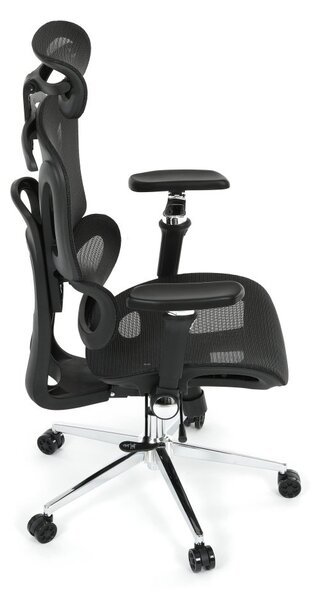 Kancelářská ergonomická židle PORTE — síťovina, černá