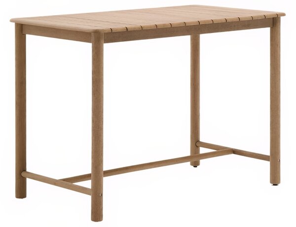 Kave Home Dřevěný zahradní barový stůl Sori 138 x 78 cm