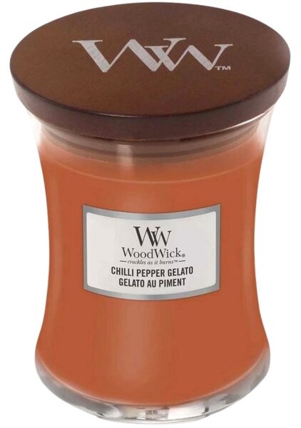 WoodWick Střední vonná svíčka WoodWick, Chilli Pepper Gelato
