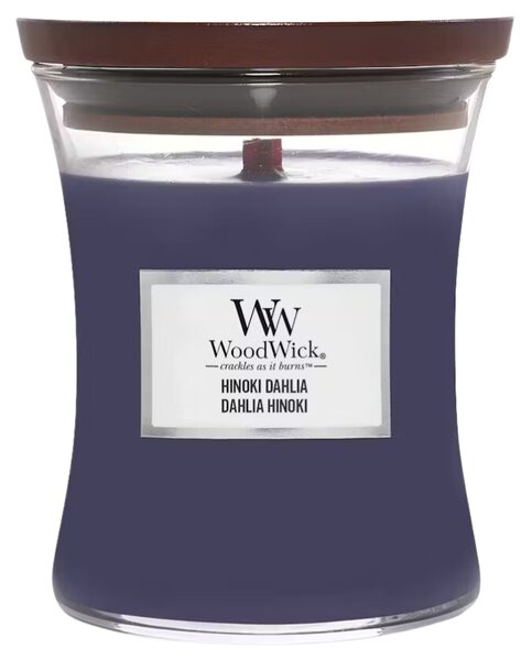WoodWick Střední vonná svíčka WoodWick, Hinoki Dahlia