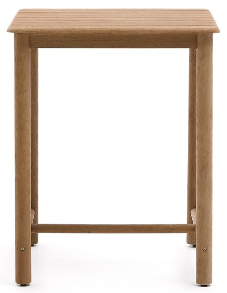 Kave Home Dřevěný zahradní barový stůl Sori 78 x 78 cm