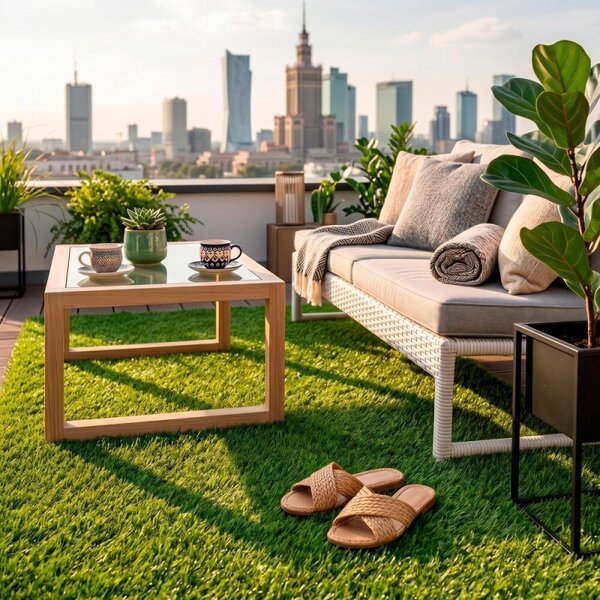 Umělý trávník 20 mm, 1x5 m SPRINGOS GA0260