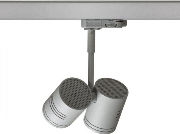 BEEBA II pro tříokr. lištu stříbrnošedá 230V GU10 2x35W - RED - DESIGN RENDL
