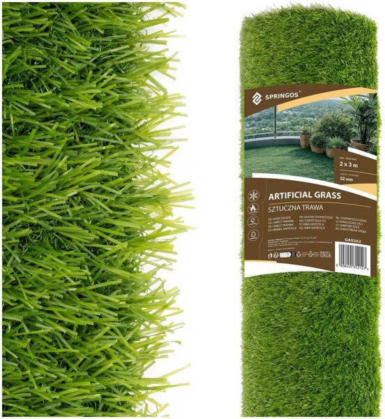 Umělý trávník 32 mm, 2x3 m SPRINGOS GA0262