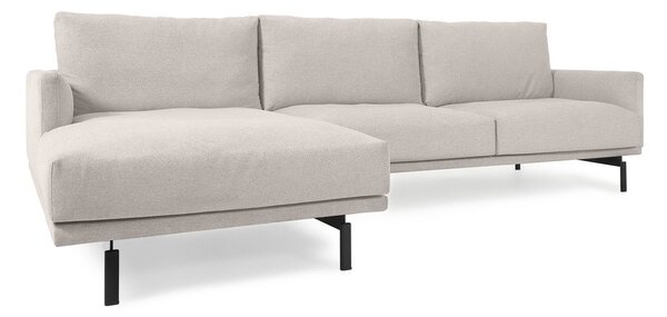 Béžová rohová pohovka Kave Home Galene, levý roh, 254 cm