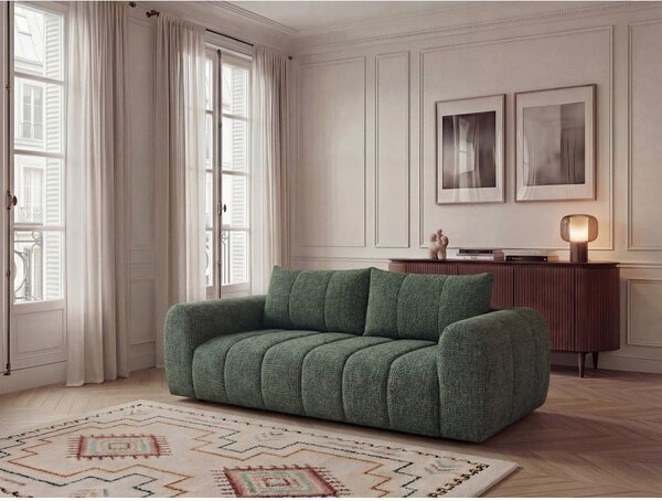Tmavě zelená pohovka 242 cm Nesty – Bobochic Paris