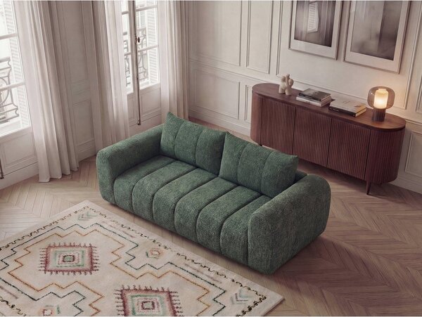 Tmavě zelená pohovka 242 cm Nesty – Bobochic Paris