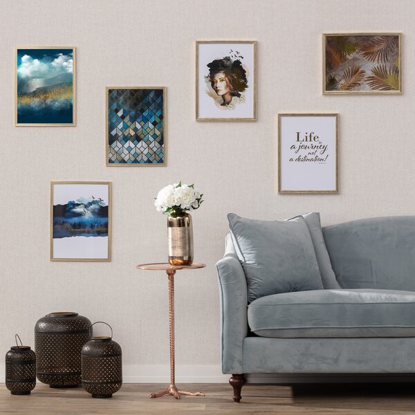 Obraz Impression 30x40cm gold&navy