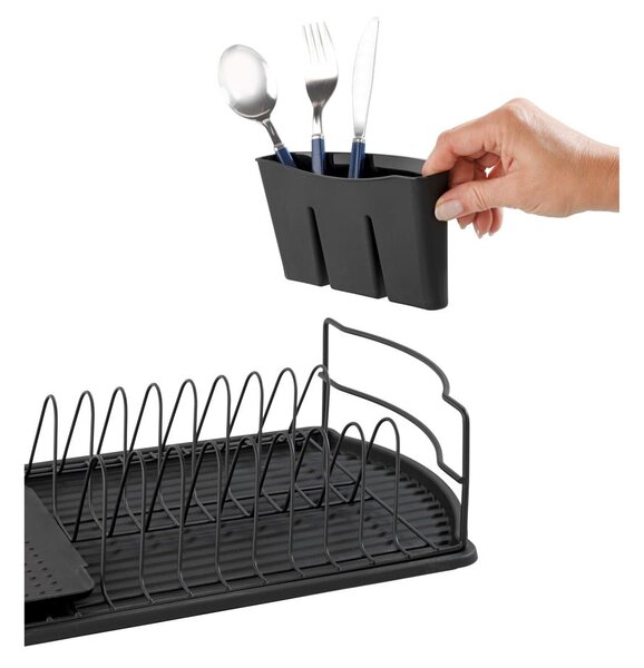 Černý odkapávač na nádobí Wenko Drip Basic