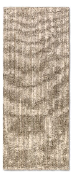 Hanse Home, Běhoun Bouclé Jute 105973 Ivory White, 80x200, béžová, chodba / předsíň