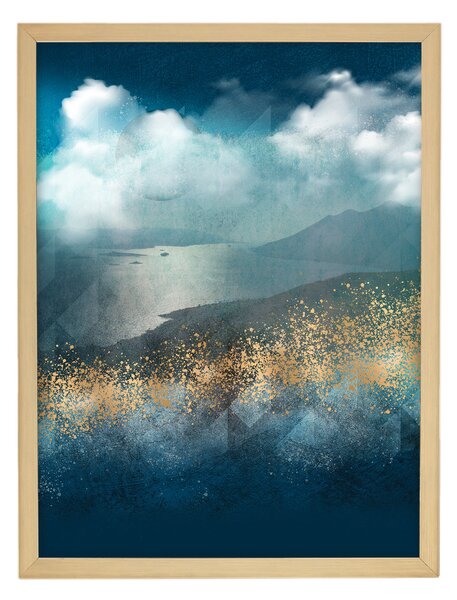Obraz Impression 30x40cm gold&navy