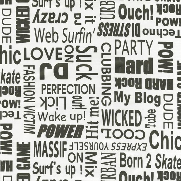 Samolepící fólie text 45 cm x 2 m GEKKOFIX 11929 samolepící tapety