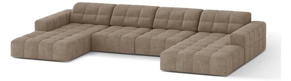 Béžová žinylková rohová pohovka (do "U") Chicago – Cosmopolitan Design