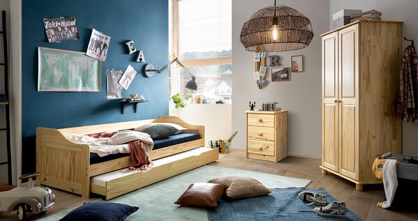 Idea Jednolůžko s přistýlkou LAURA 8808 Provedení: Bílý lak