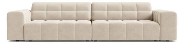 Krémová sametová pohovka 252 cm Chicago – Cosmopolitan Design